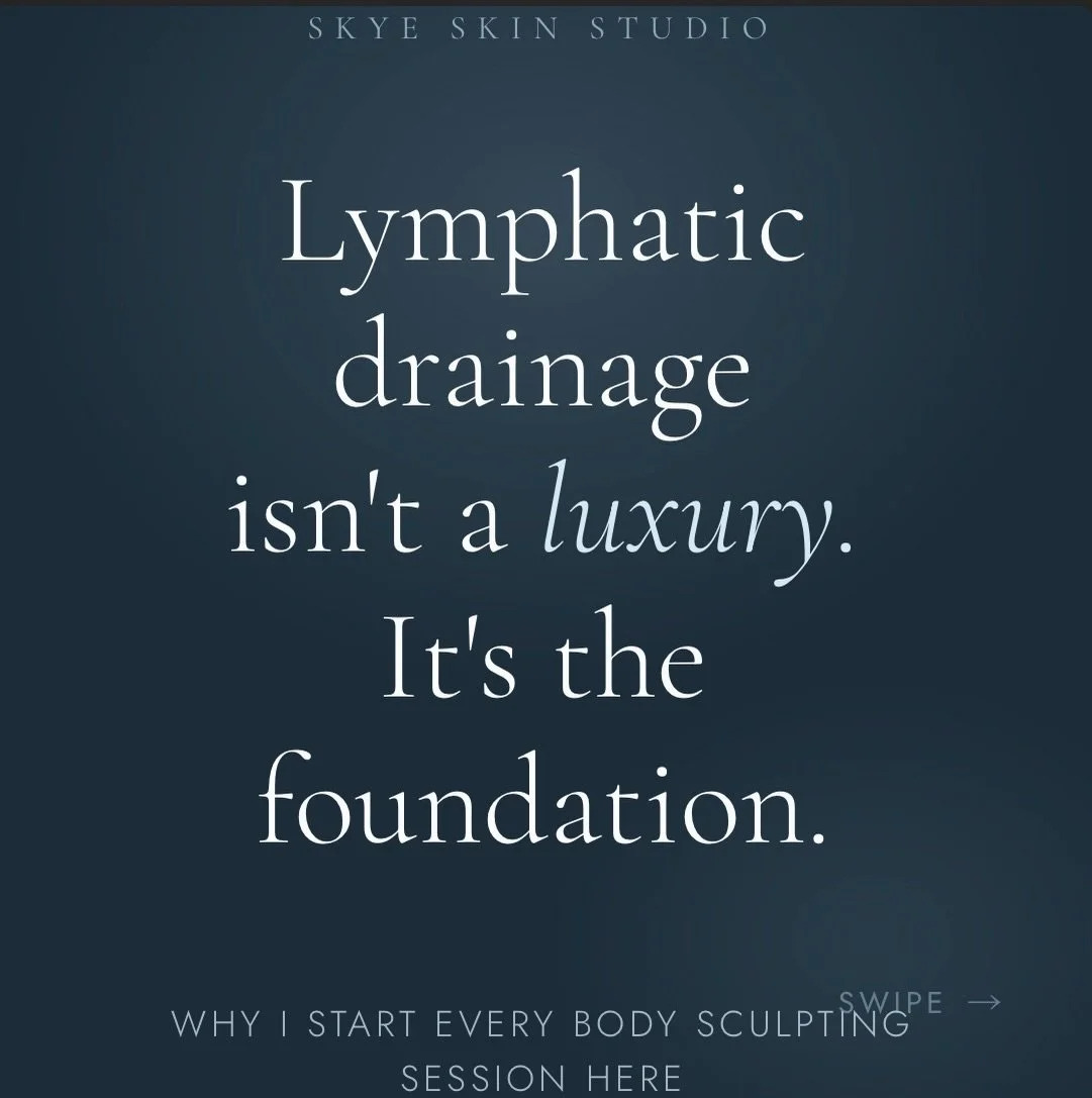 Most people think body sculpting starts with the machine. 

It doesn&rsquo;t.

Before I ever turn on a device, I&rsquo;m working your lymphatic system because if fluid isn&rsquo;t moving, results aren&rsquo;t either. 

Congestion is the reason treatm