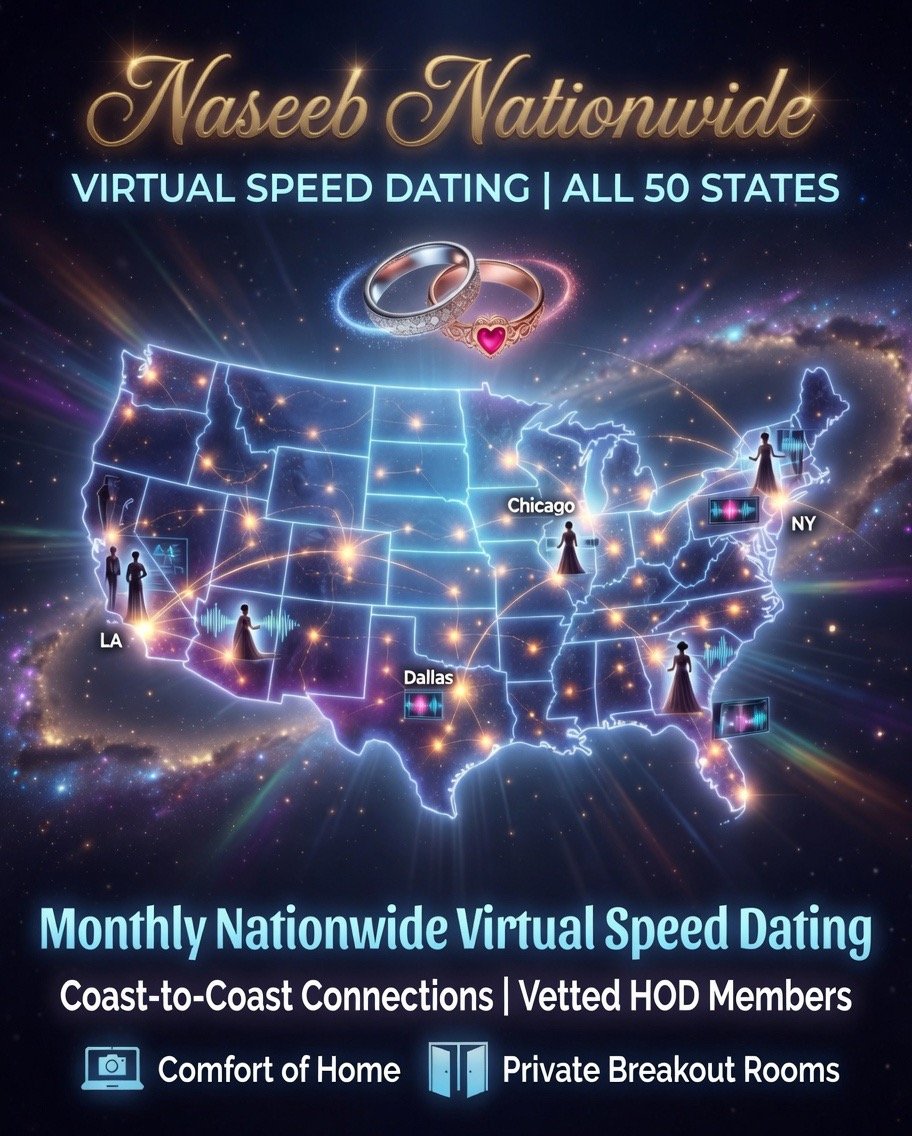 Naseeb Nationwide: The Monthly Virtual Social ($30.00) | October 18