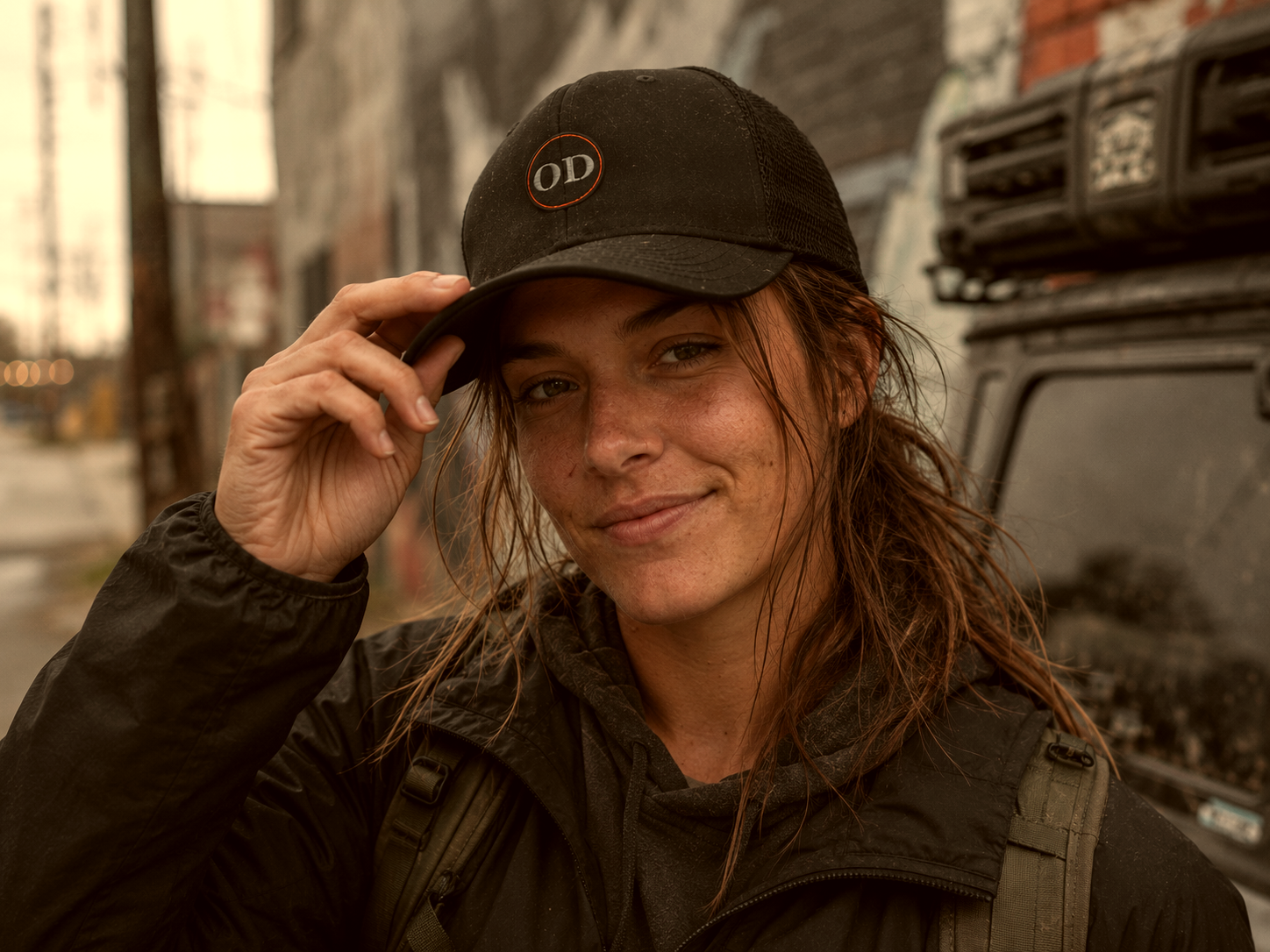 Out Driving Trucker Cap (Inverted)