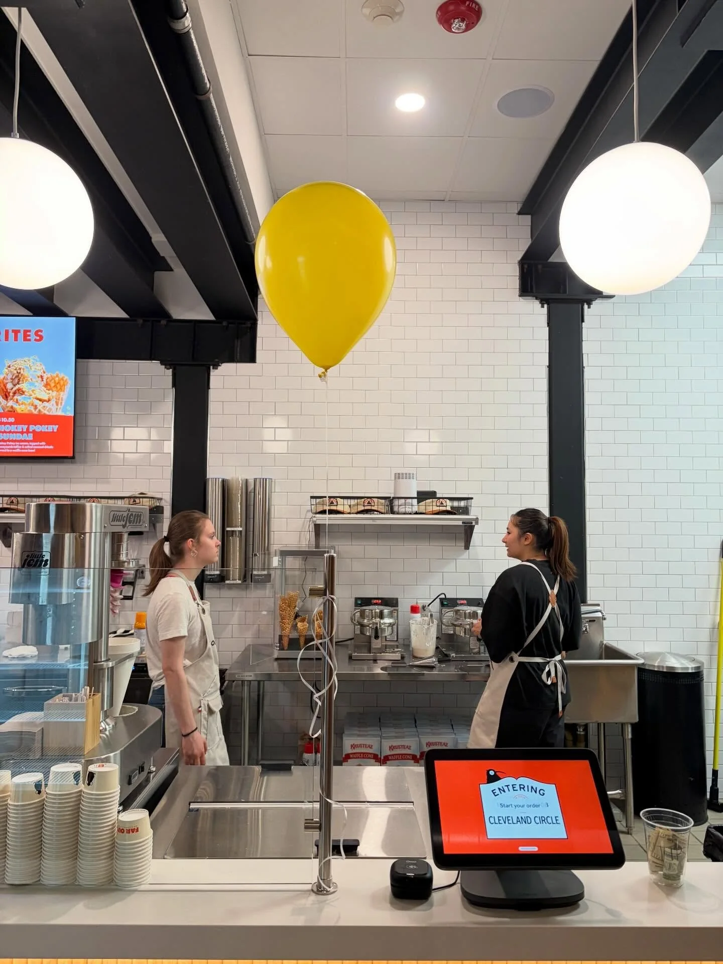 Congratulations to Far Out Ice Cream on the opening of their fourth permanent location in Cleveland Circle! I was so excited to attend and bring my girls for a taste of their super choice New Zealand style swirls and to celebrate with family &amp; fr