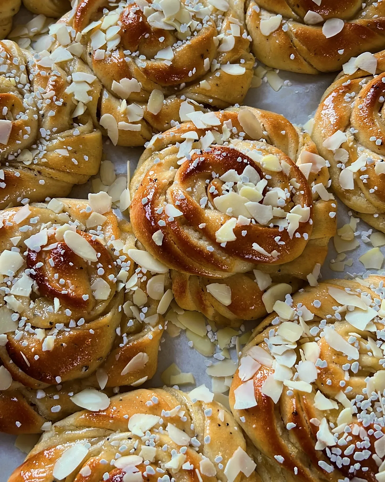 Pear and Almond Buns