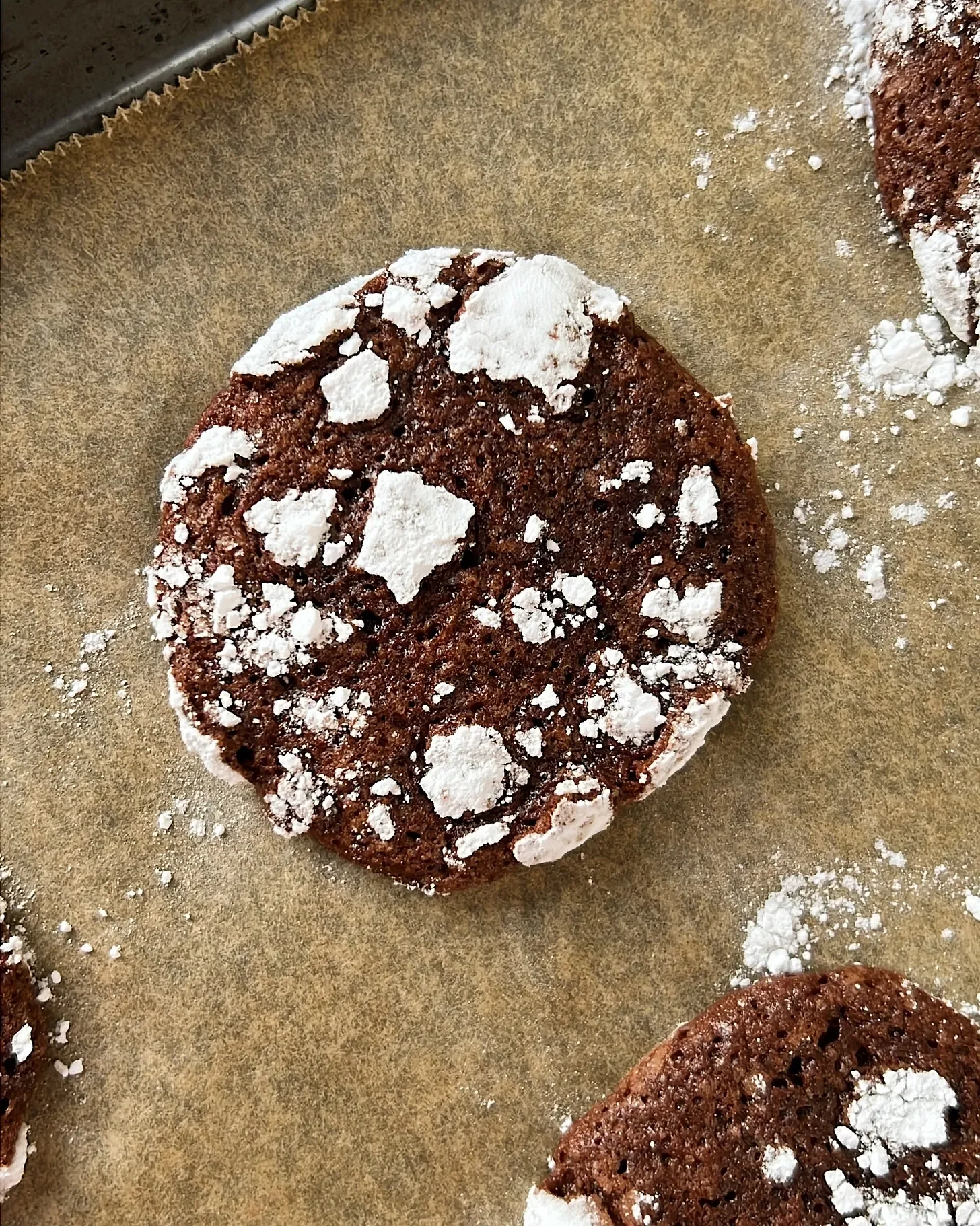 Brown Butter Chocolate Crinkle Cookies