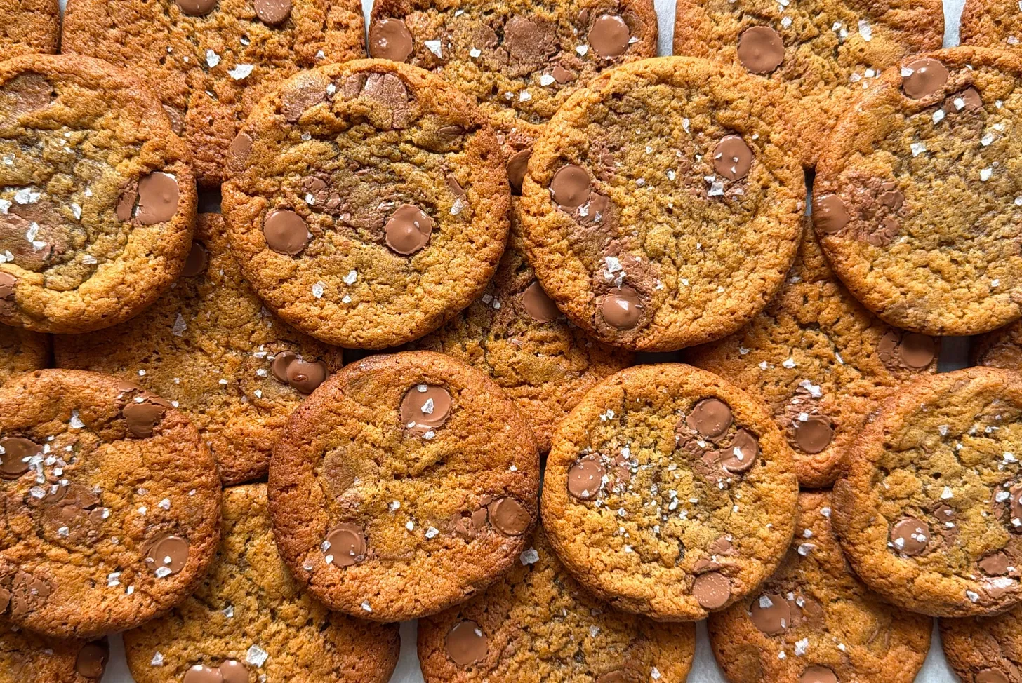 Salted and Malted Chocolate Chip Cookies