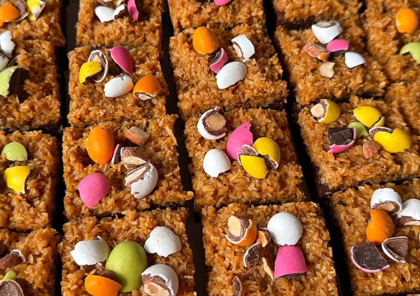 Coconut Brownies for Easter