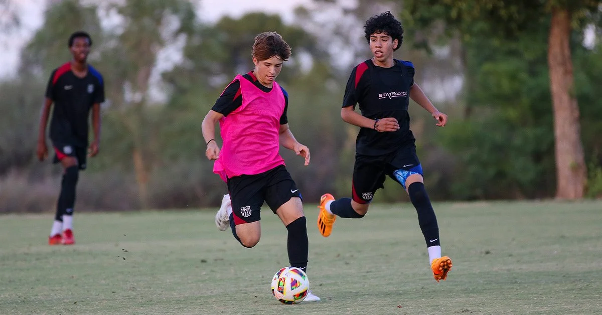 Small group soccer training session in Melbourne