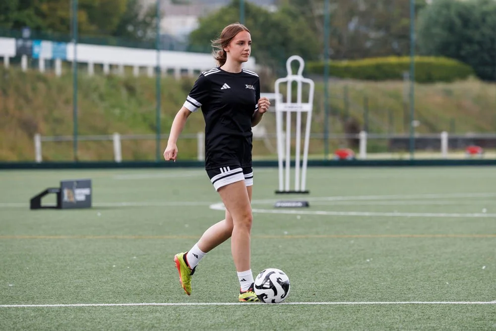 Private soccer coaching session in Melbourne focusing on technical development.