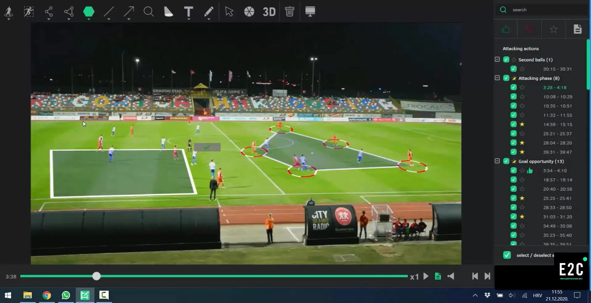 Identifying space through soccer video analysis.