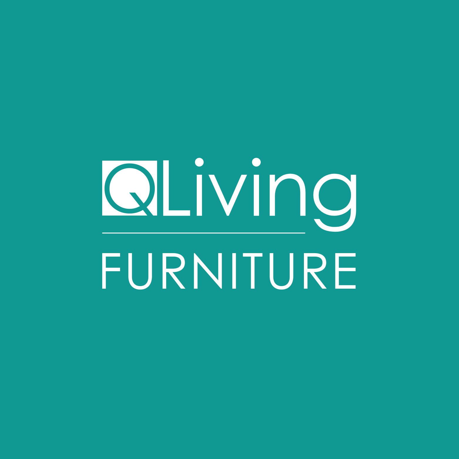 Logo of Oliver Living Furniture on teal background with white text.