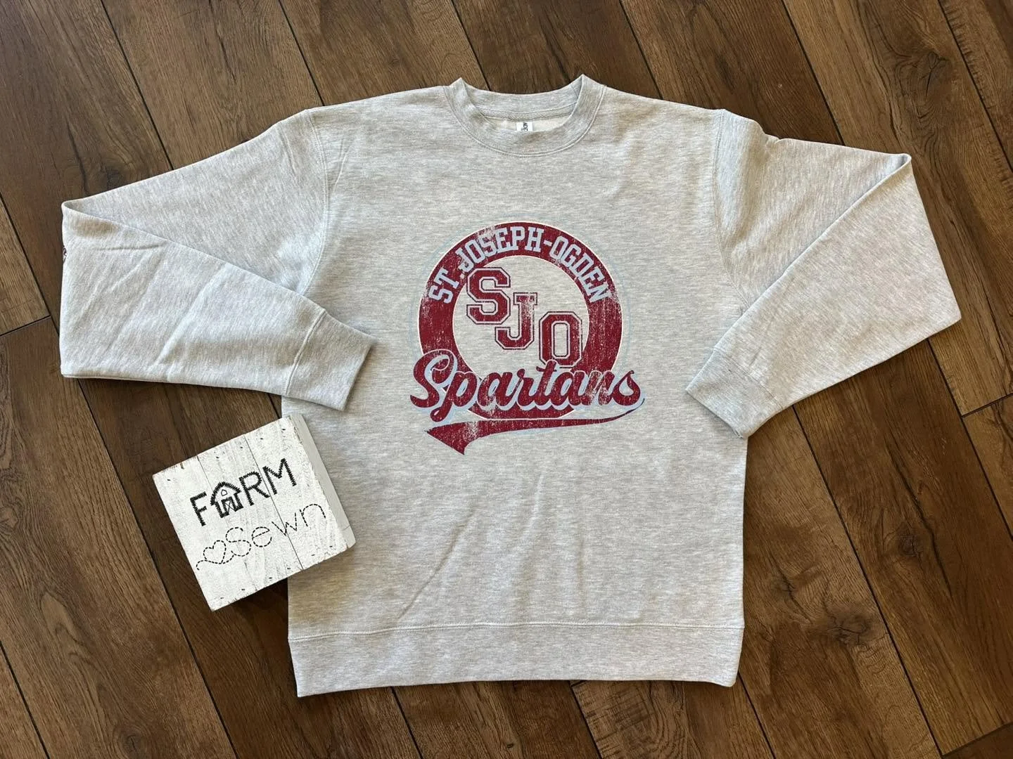 Vintage Crewneck Sweatshirt-Front & Back Design