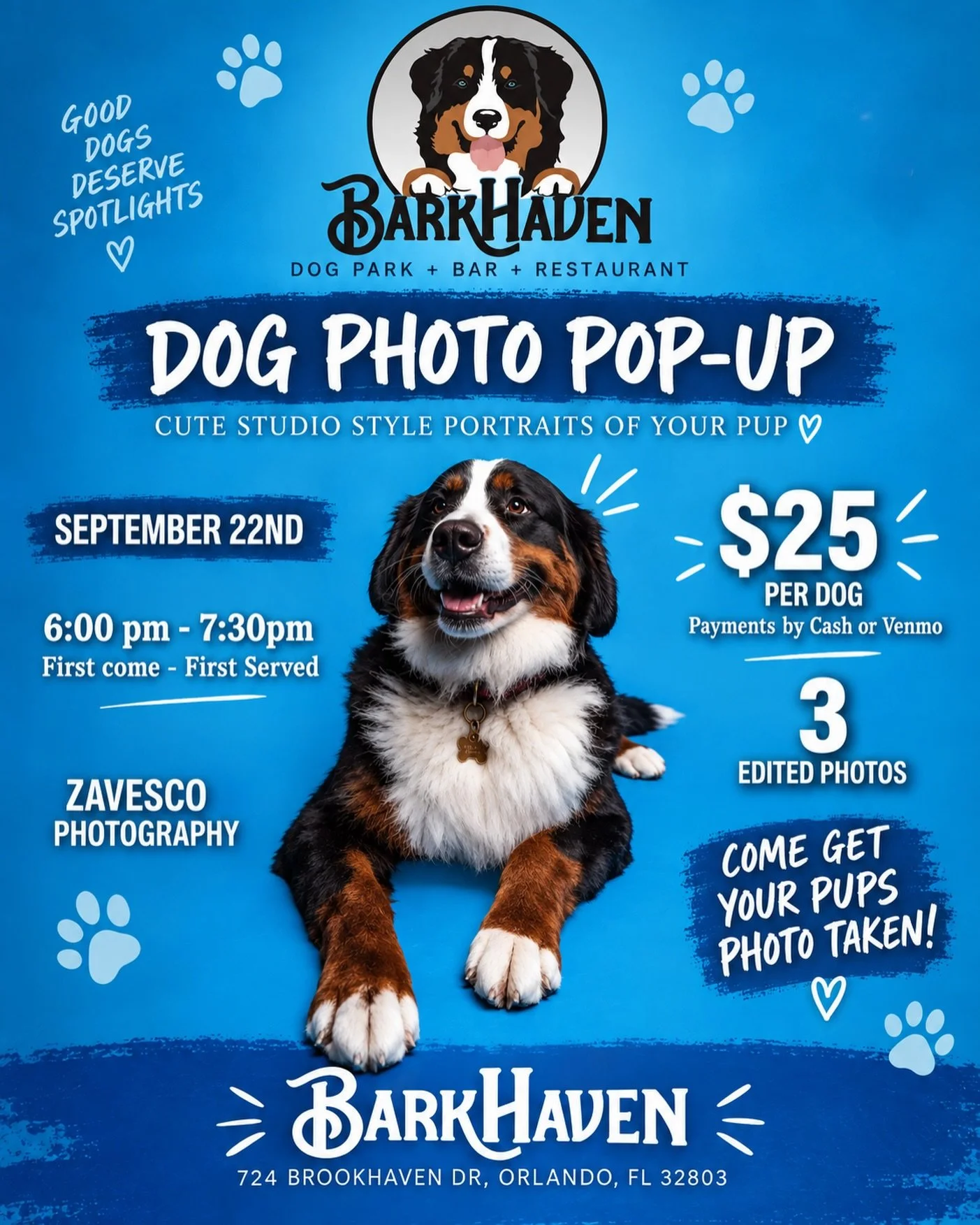 Because you guys asked for more!! 
  TOMORROW 
6:00 to 7:30 pm at @barkhavendogbar! 
  First come First serve!