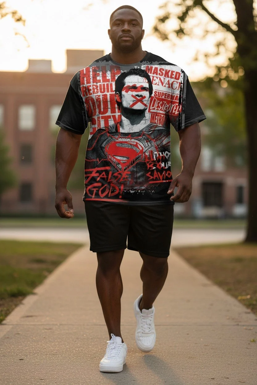 Dynamic Superhero Graphic Tee