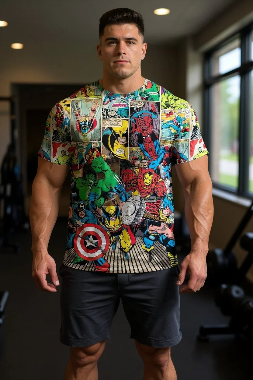 Comic Heroes Graphic Tee