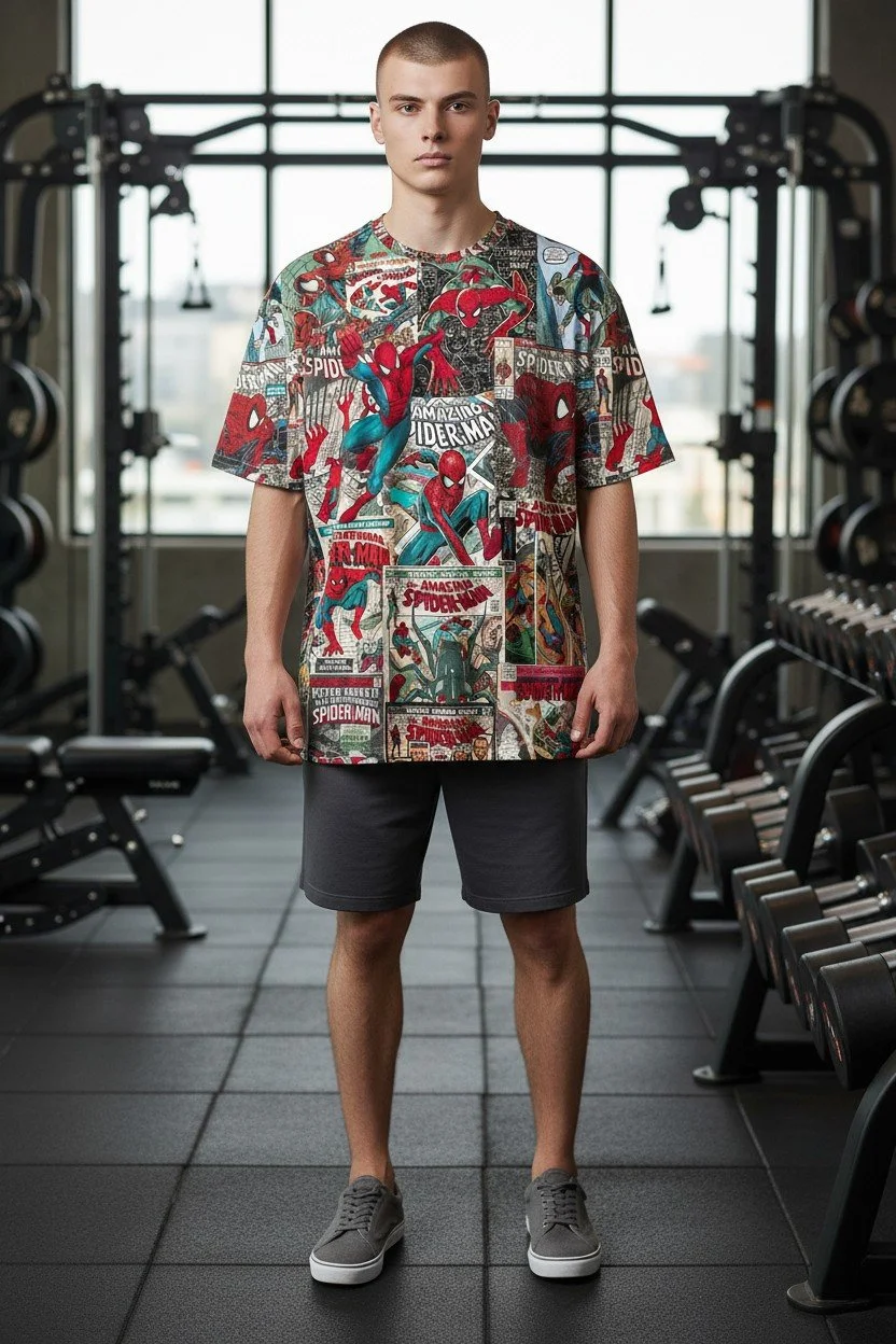 Spider-Man Comic Collage Tee