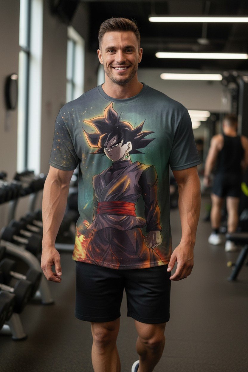 Anime Hero Gym Performance Tee