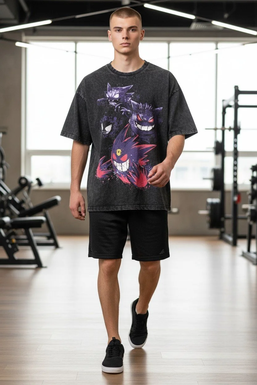 Ghostly Icons Graphic T-Shirt