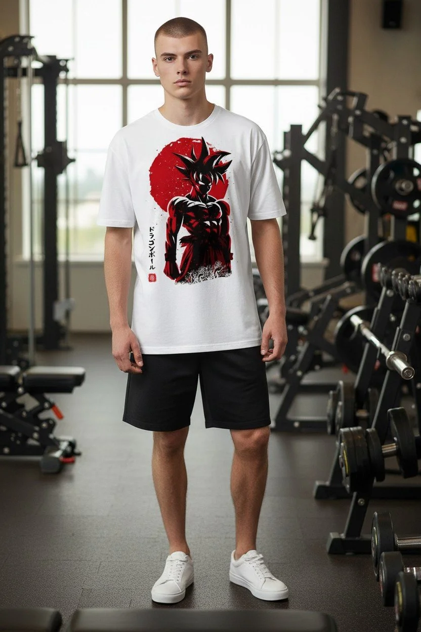 Anime Warrior Graphic T-Shirt