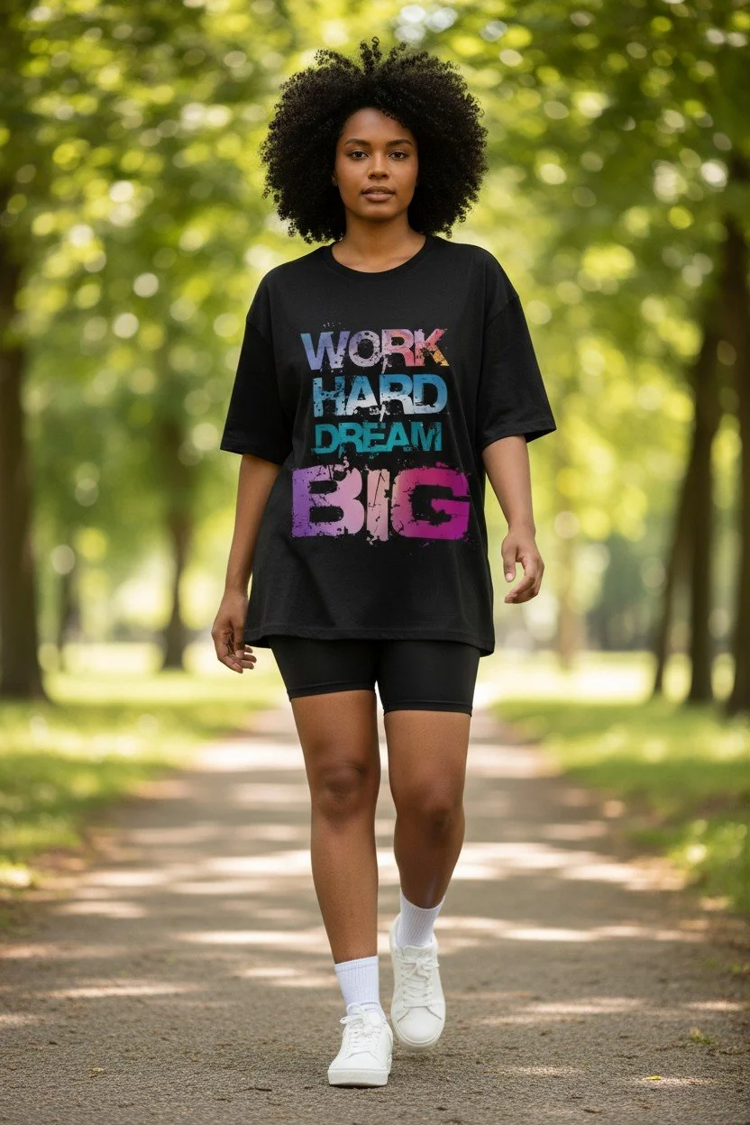 'Work Hard, Dream Big' Inspirational T-Shirt