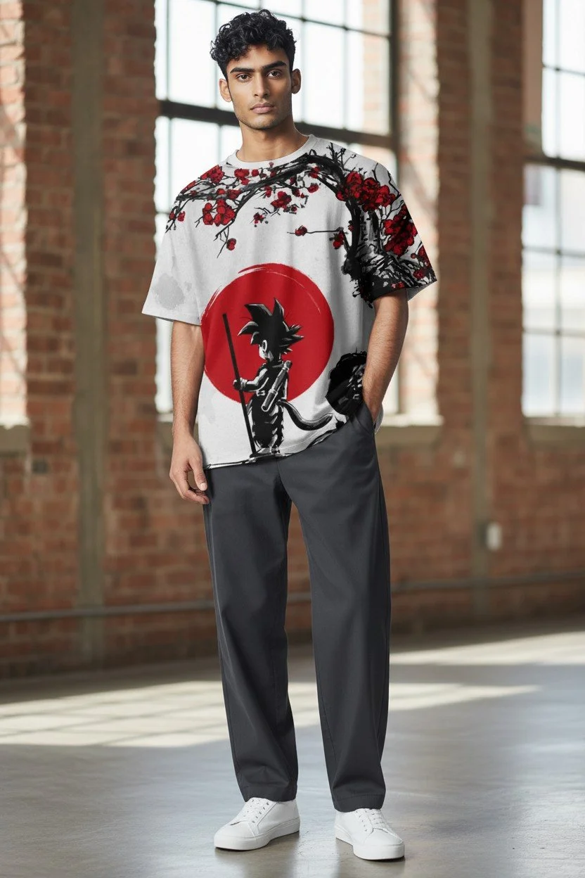 Anime-Inspired Cherry Blossom T-Shirt