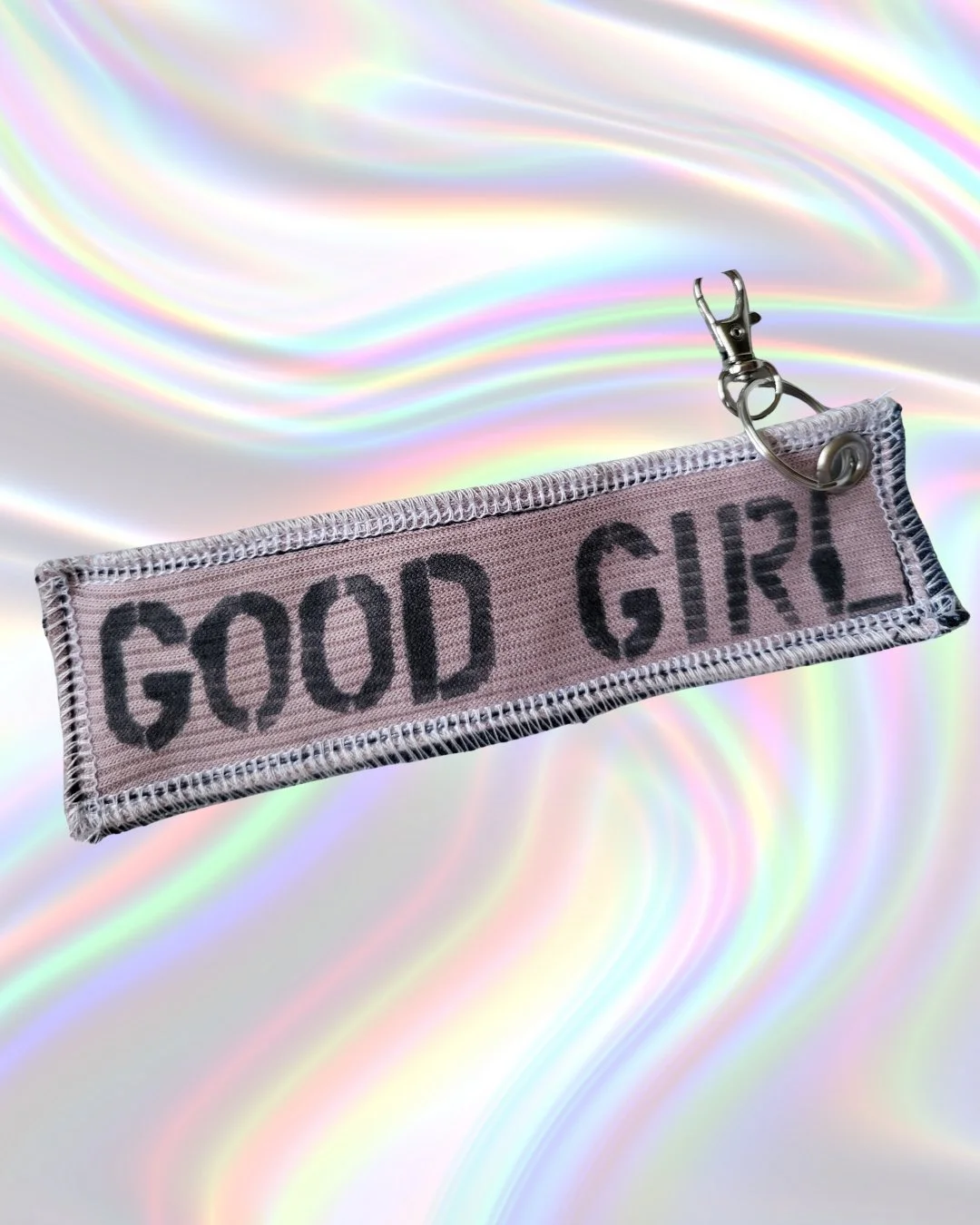 'Good Girl' Stencil Keychain