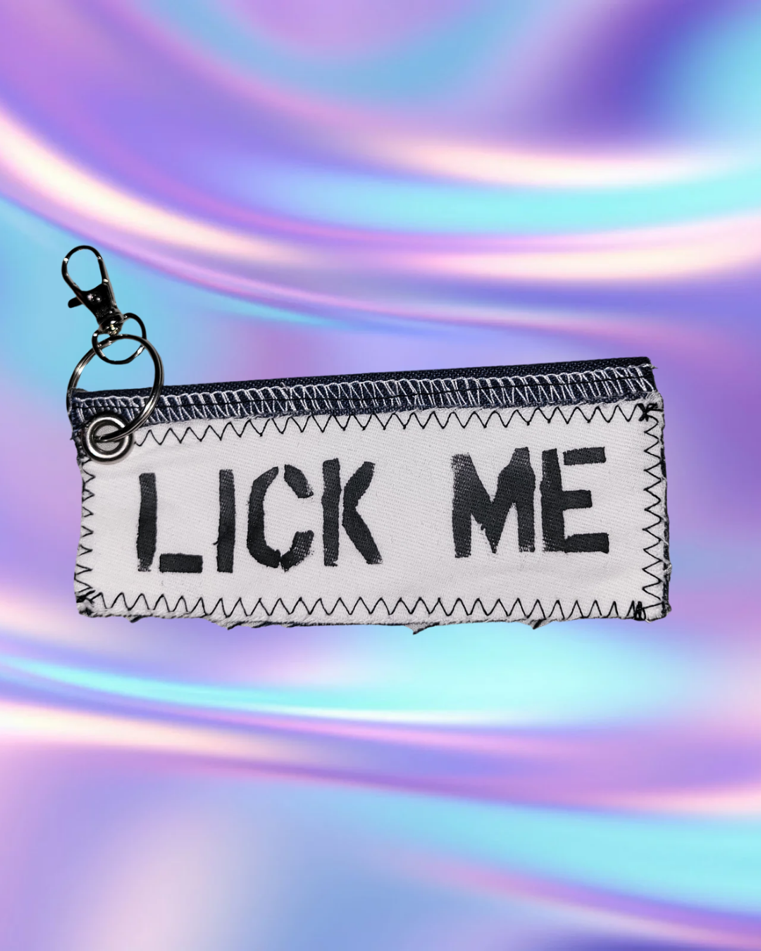 'Lick Me' Stencil Keychain