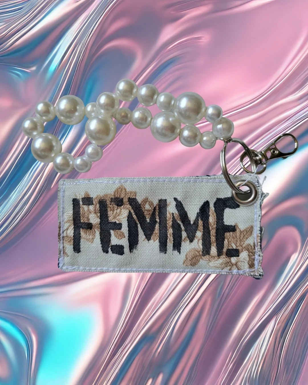 'Femme' Stencil Keychain