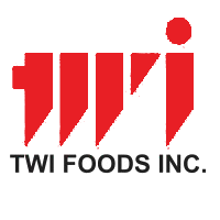 TWI Foods Inc. logo with a stylized red 'T' and black text