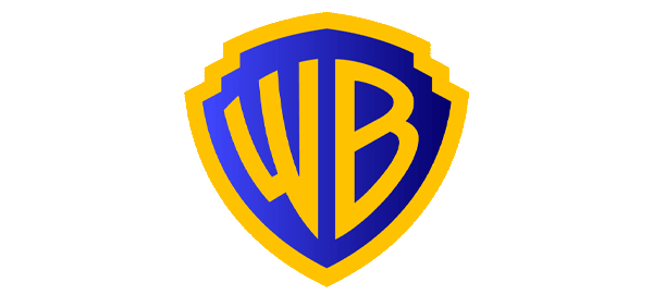 The Warner Bros. logo featuring a shield with the initials WB in yellow on a blue background.