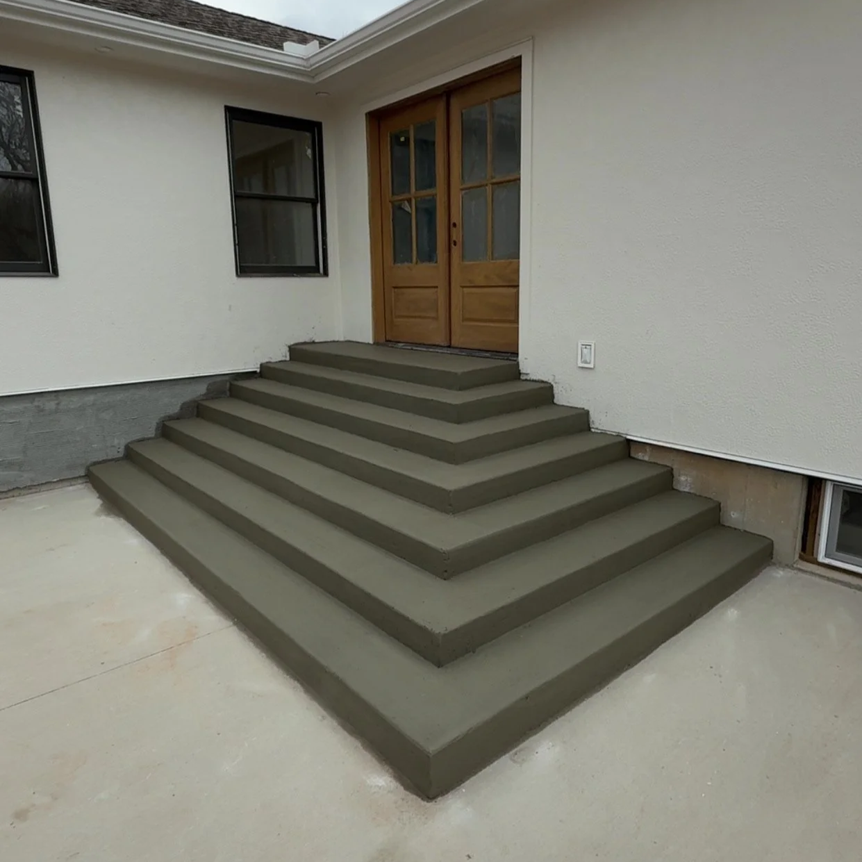 Concrete steps installation by Full Send Concrete in St George Utah
