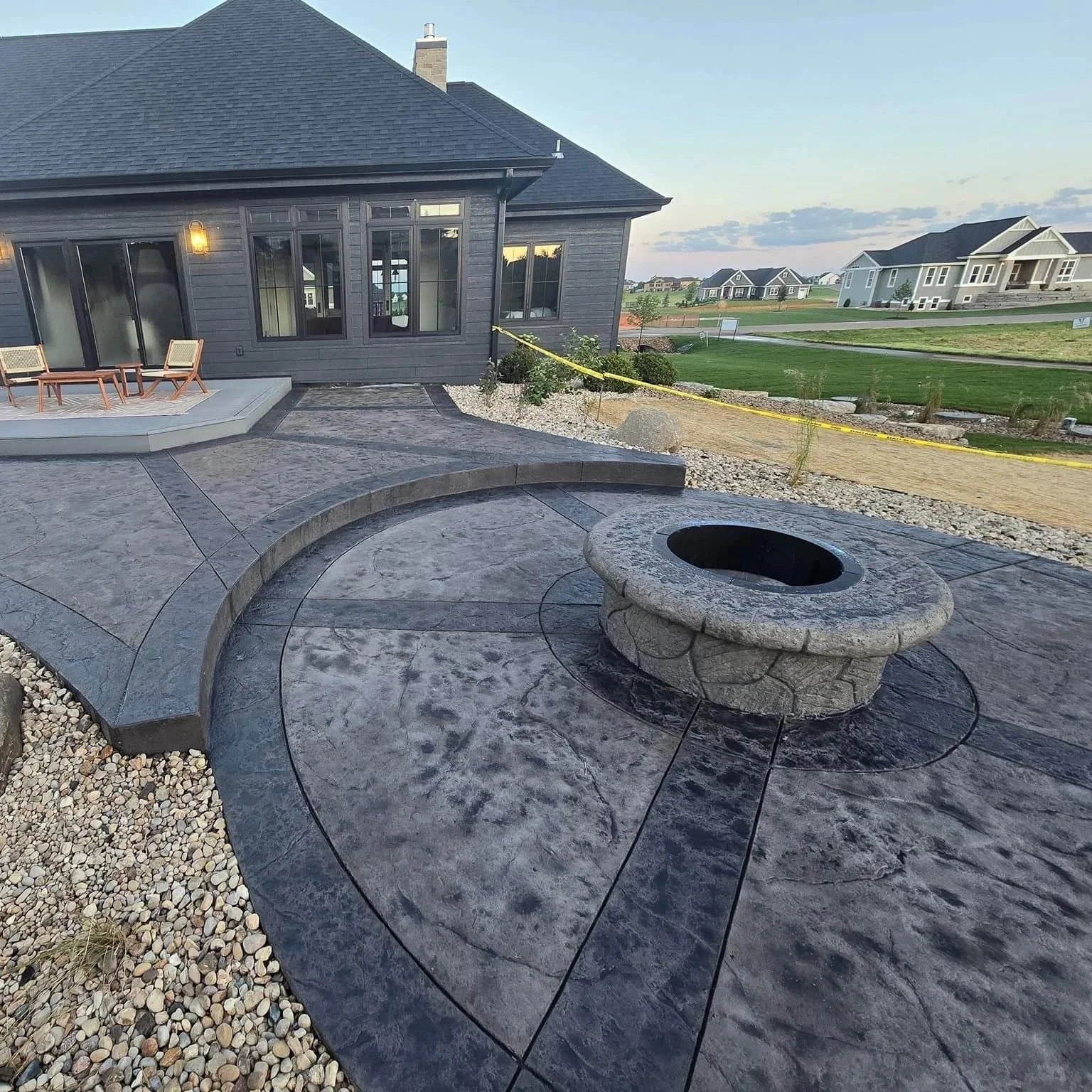 Decorative concrete installation by Full Send Concrete in St George Utah