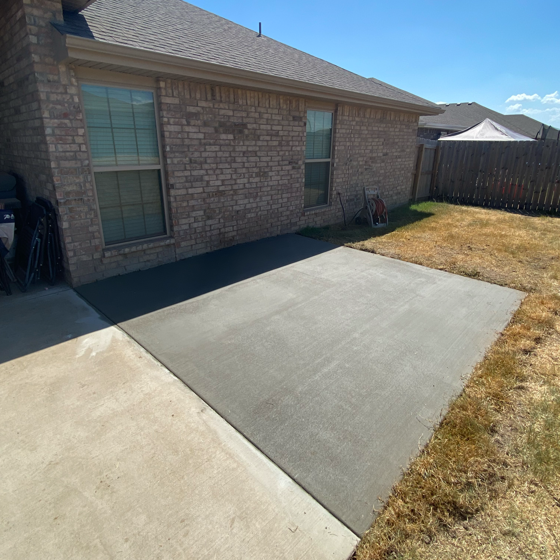 Small concrete add-on project by Full Send Concrete in Southern Utah