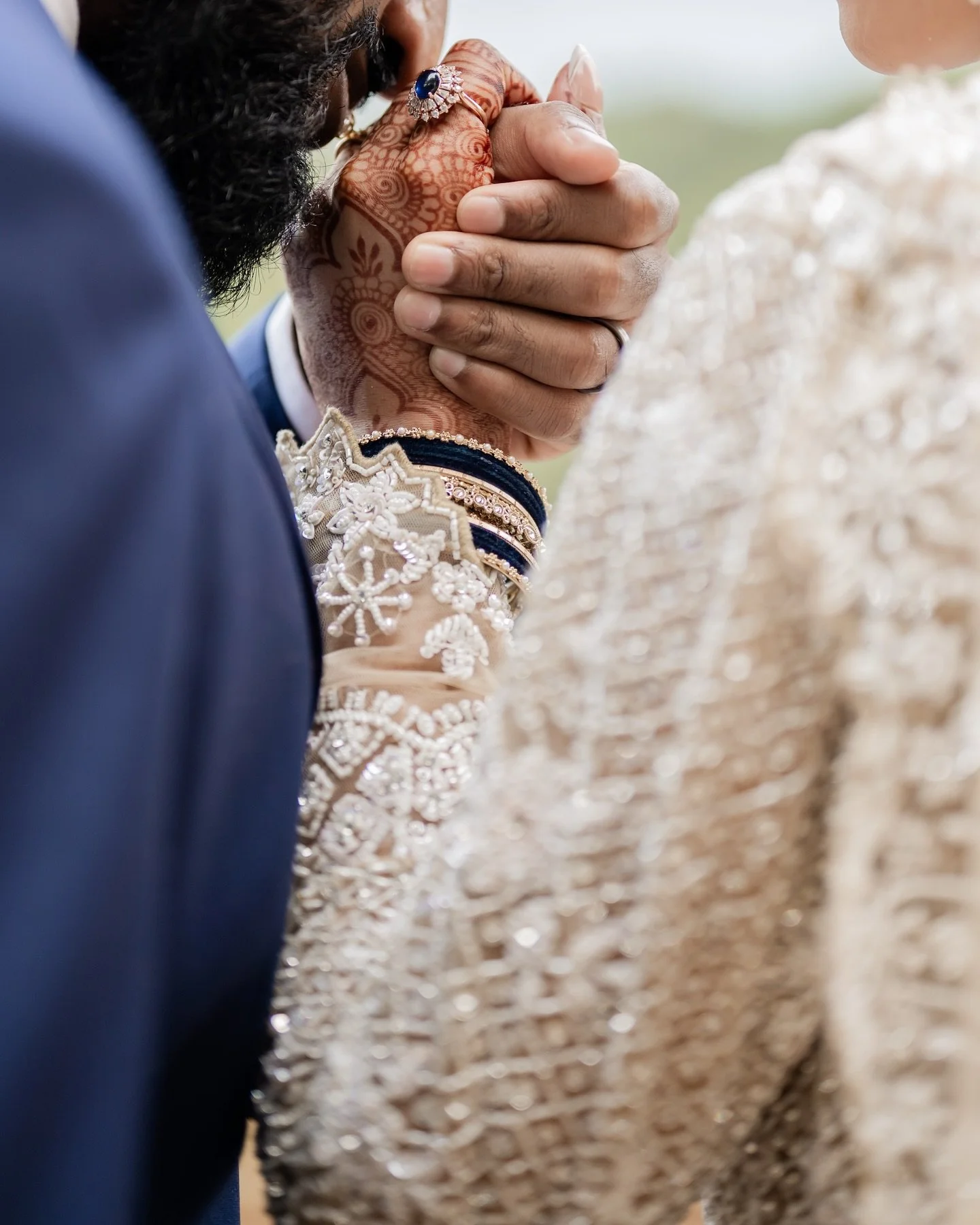 Nazneen and Sameer&rsquo;s Valima 💙

Vendors: 
Photo - @chromalogue_studios 
Venue: @hirabanquetatl 
Decor: @pervez_events 
Food: @cbcatering.usa 
DJ: DJ Faisal 
Henna: @hennabylubaina 
Draping: @alondraalvstyles