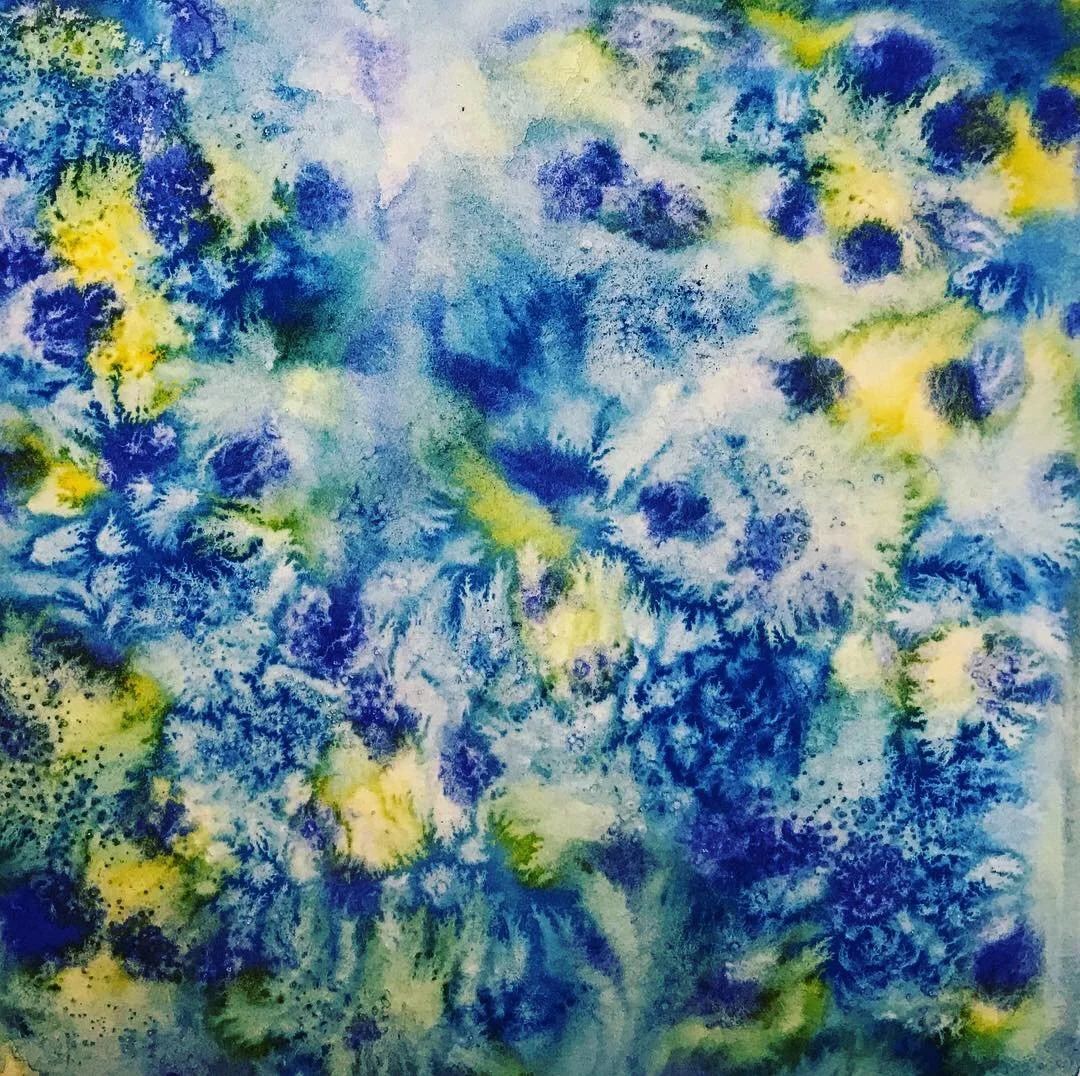 Blooms in Blue and Yellow.JPG