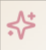 Pink stars and a sparkle design on a white background