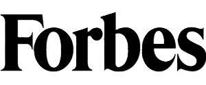 The Forbes logo with white text on a black background.