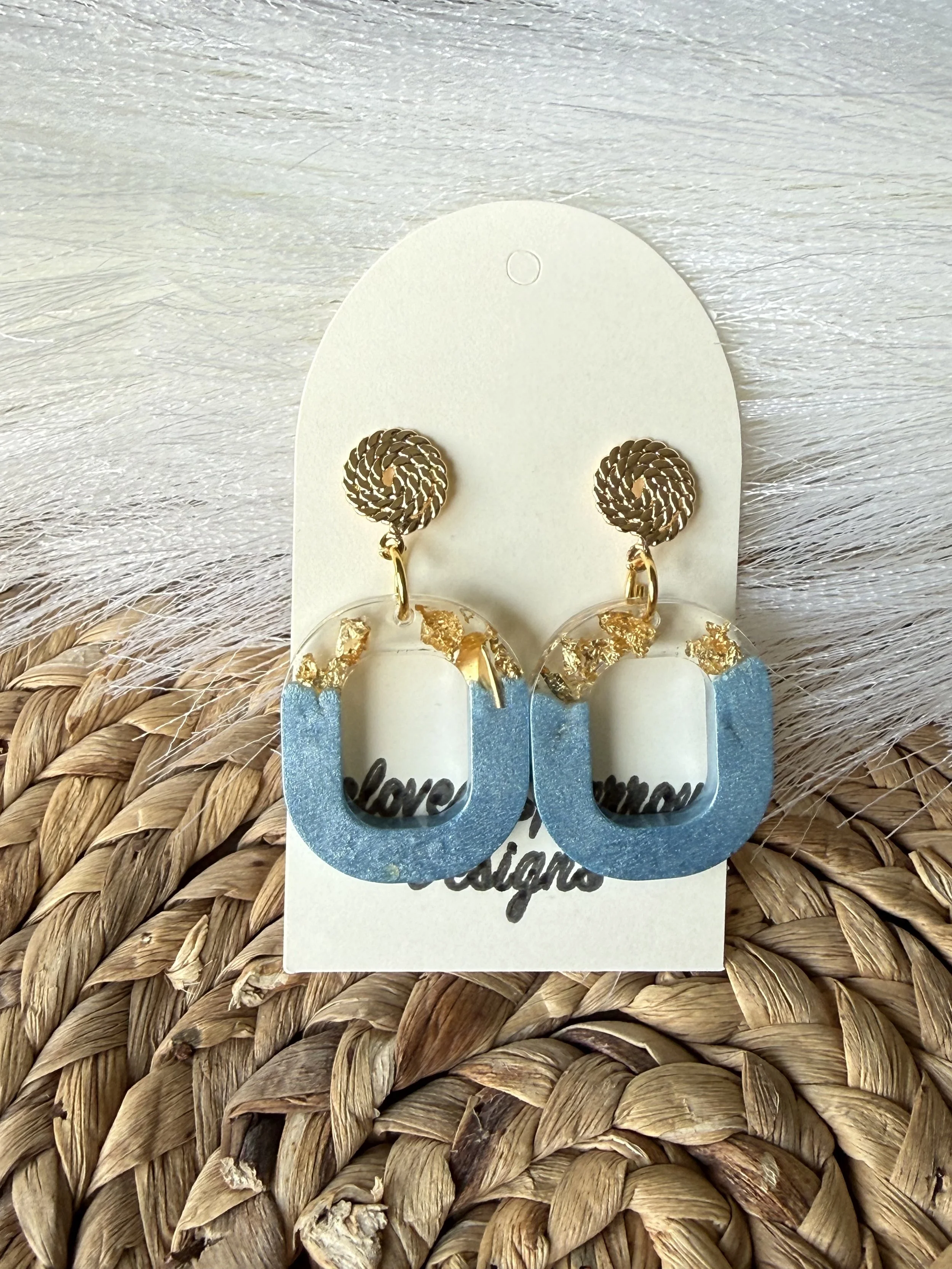 Sunlit Wave Hoop Dangle