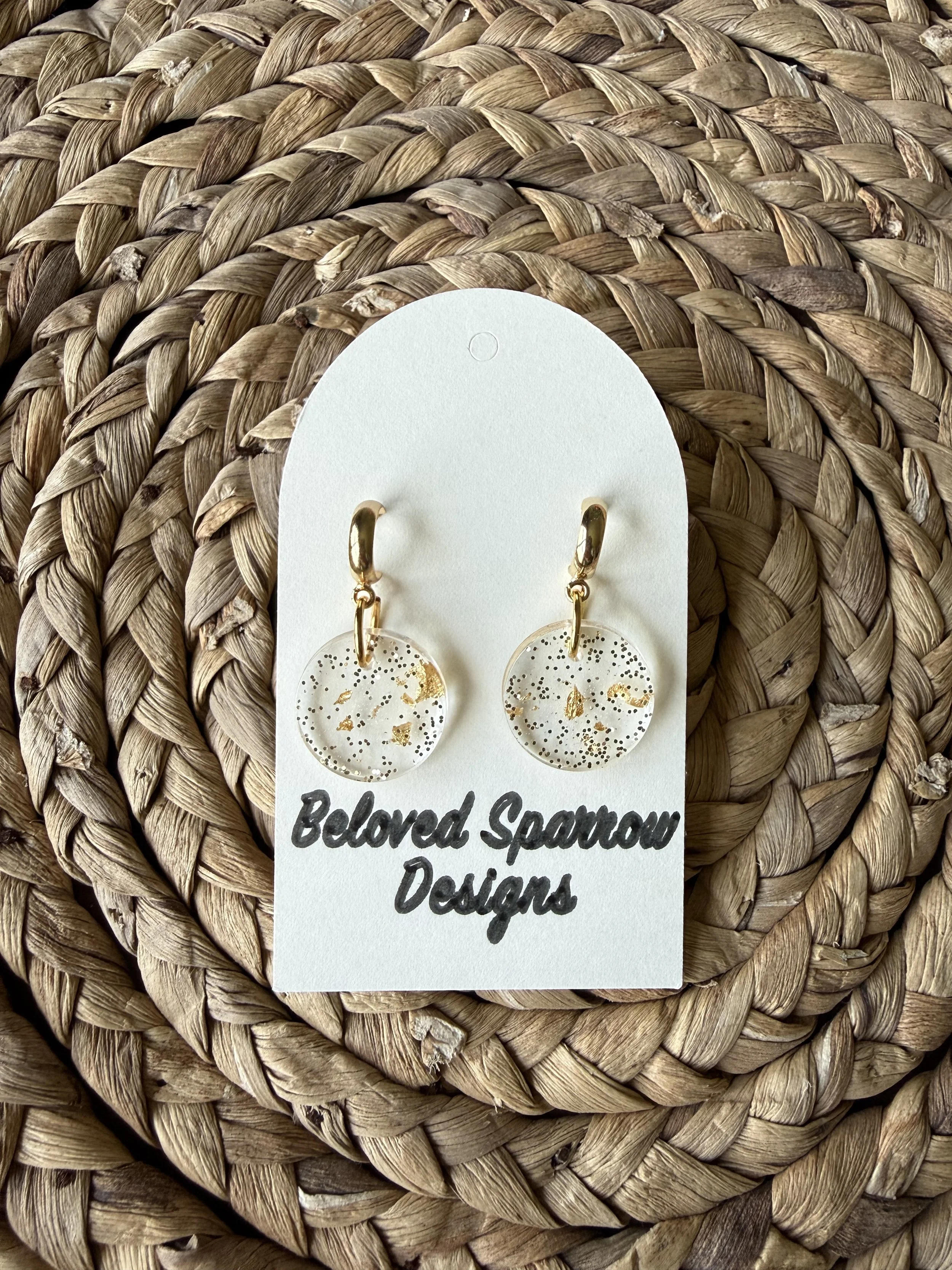 Stardust & Gold Disc Dangle