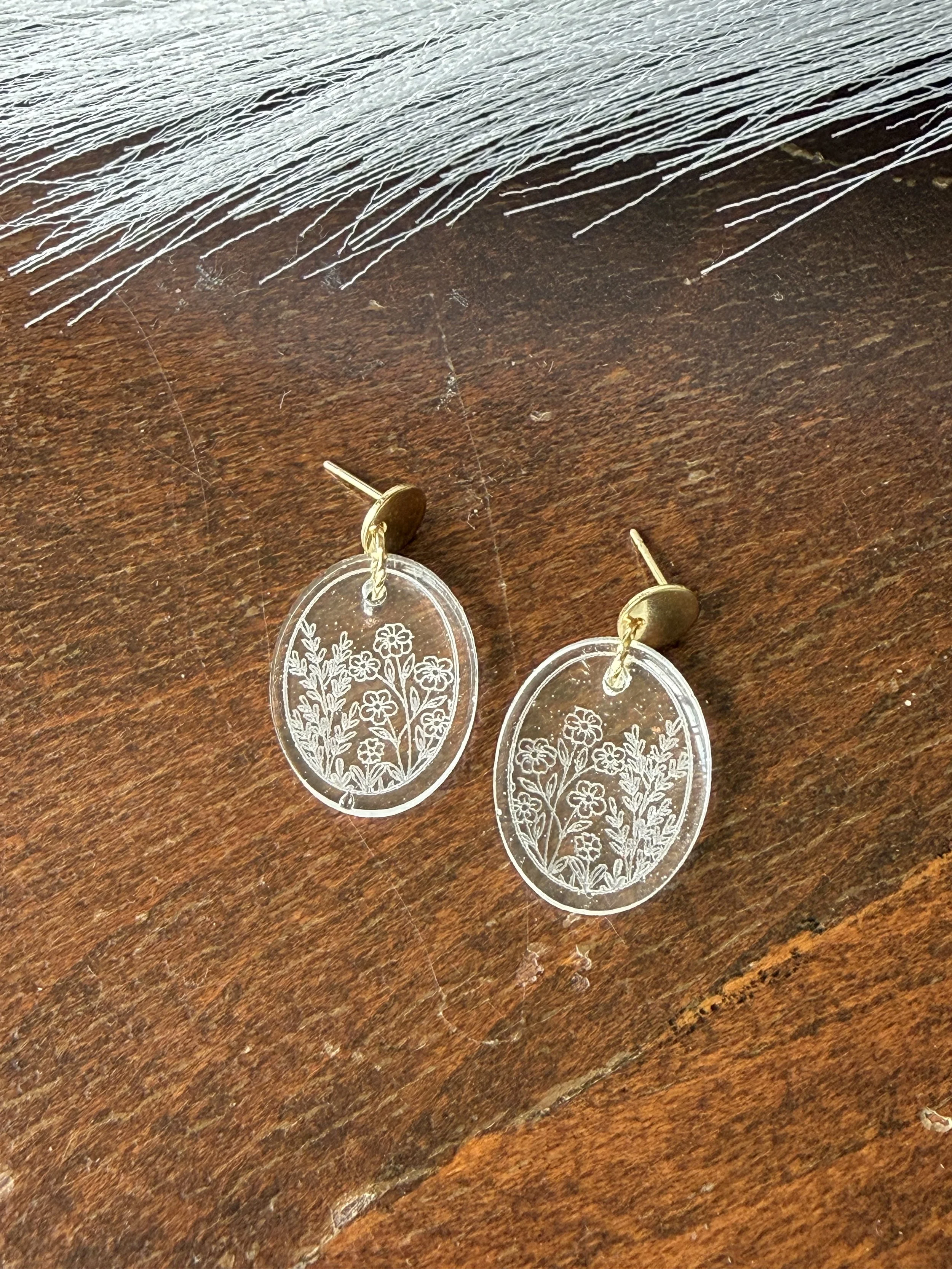 Secret Garden Clear Dangle