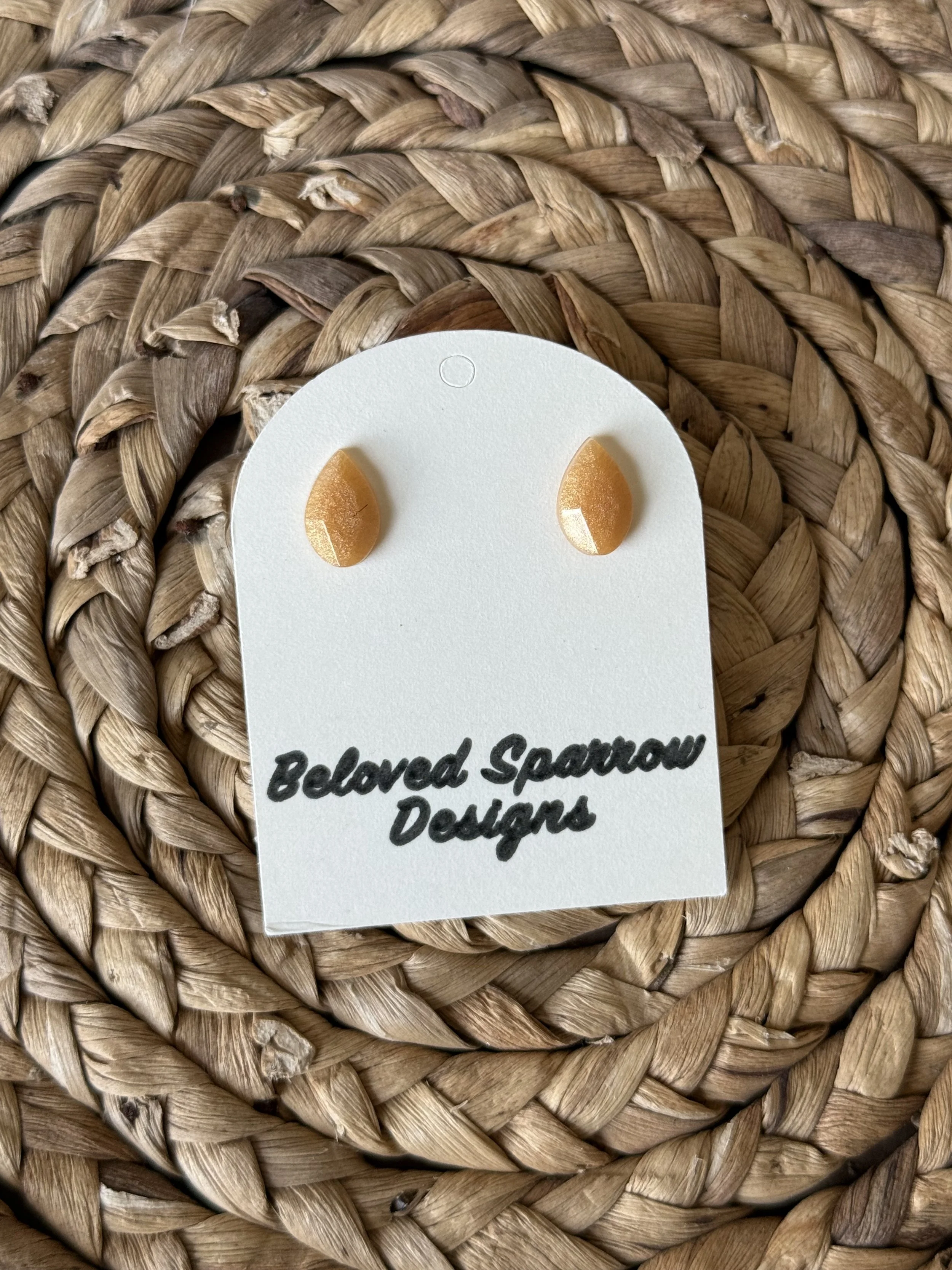 Pear-Shaped Gem Studs 1