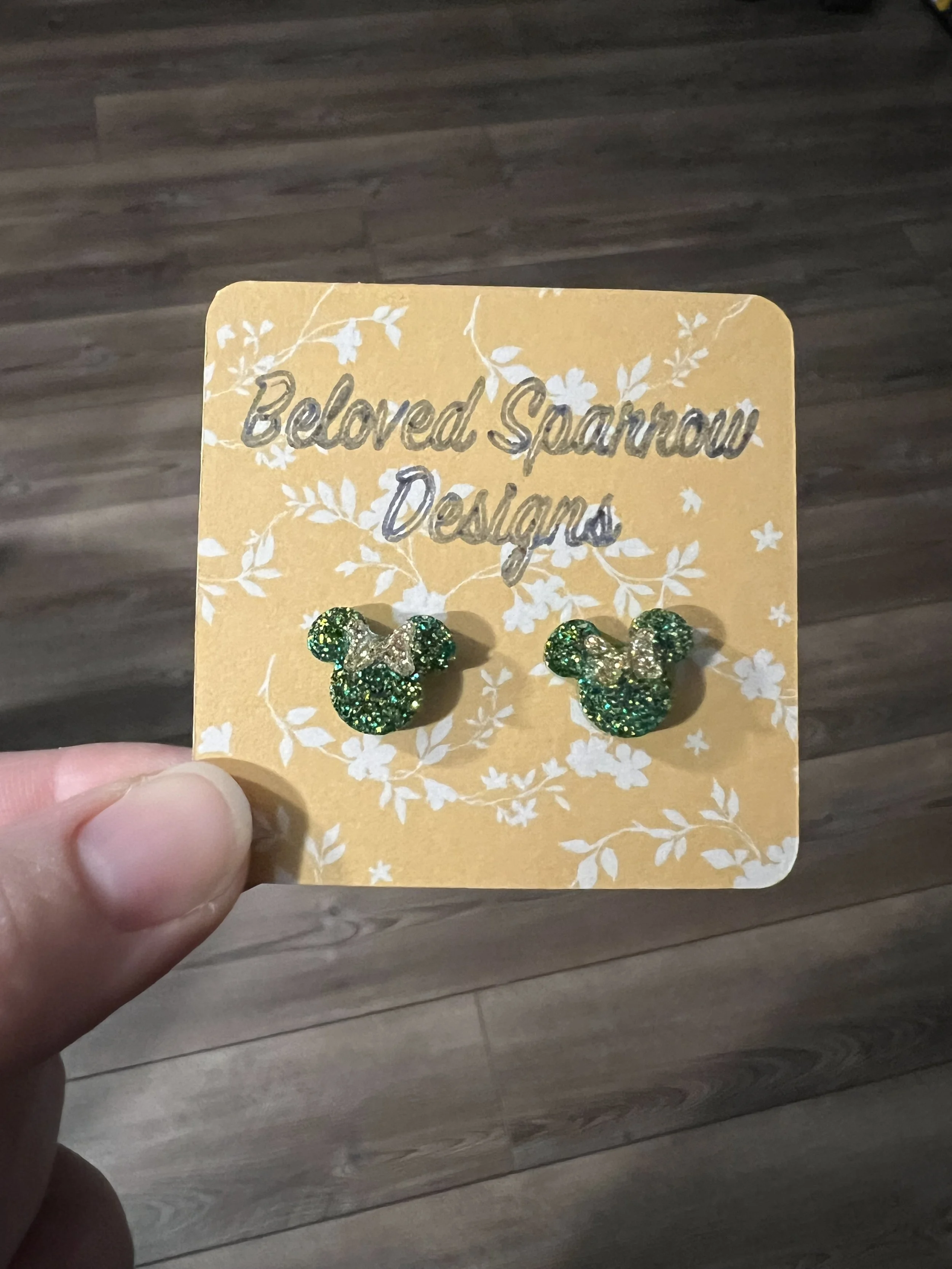 Clover Mouse Studs