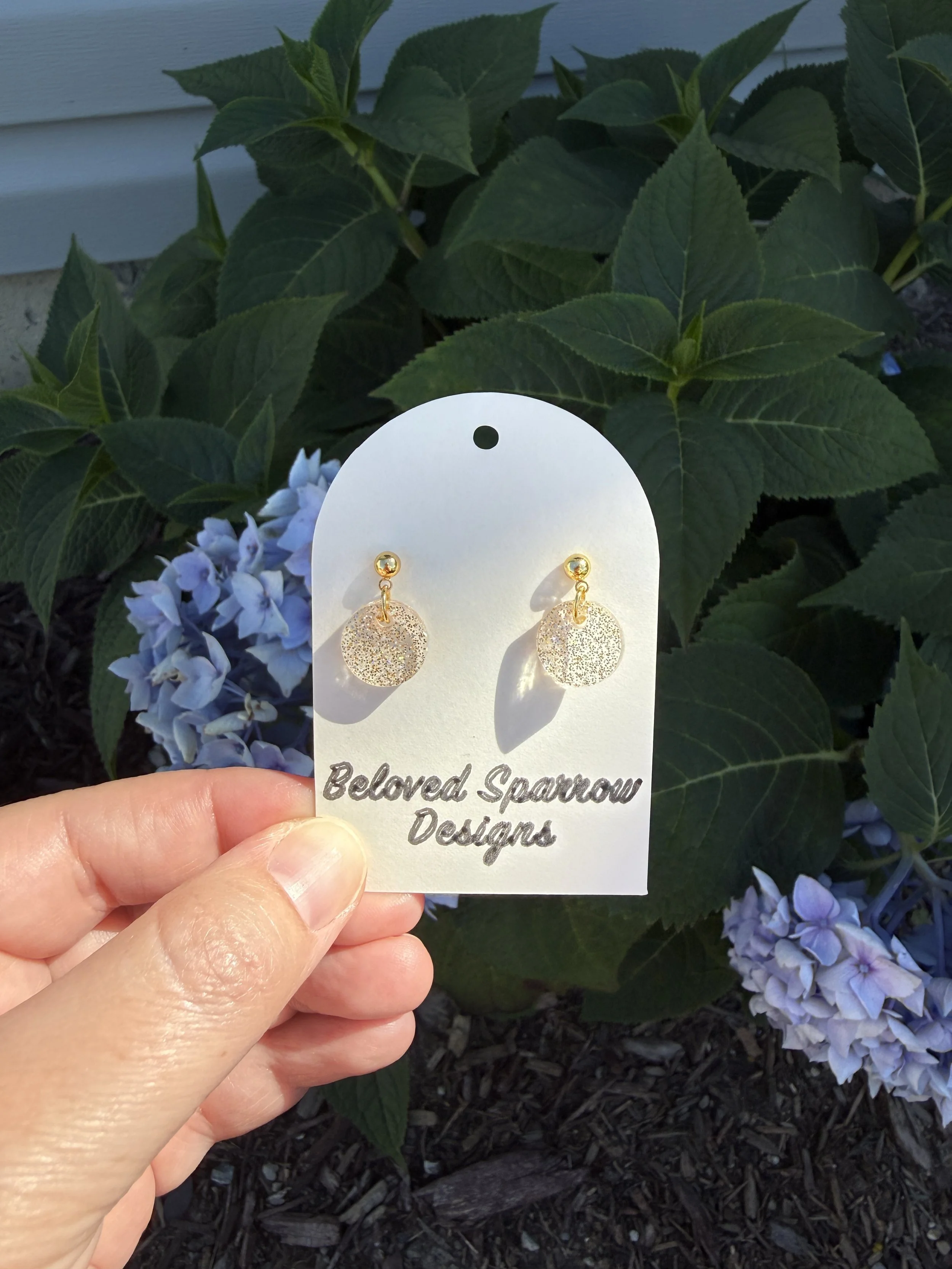 Dainty Glitter Dangles