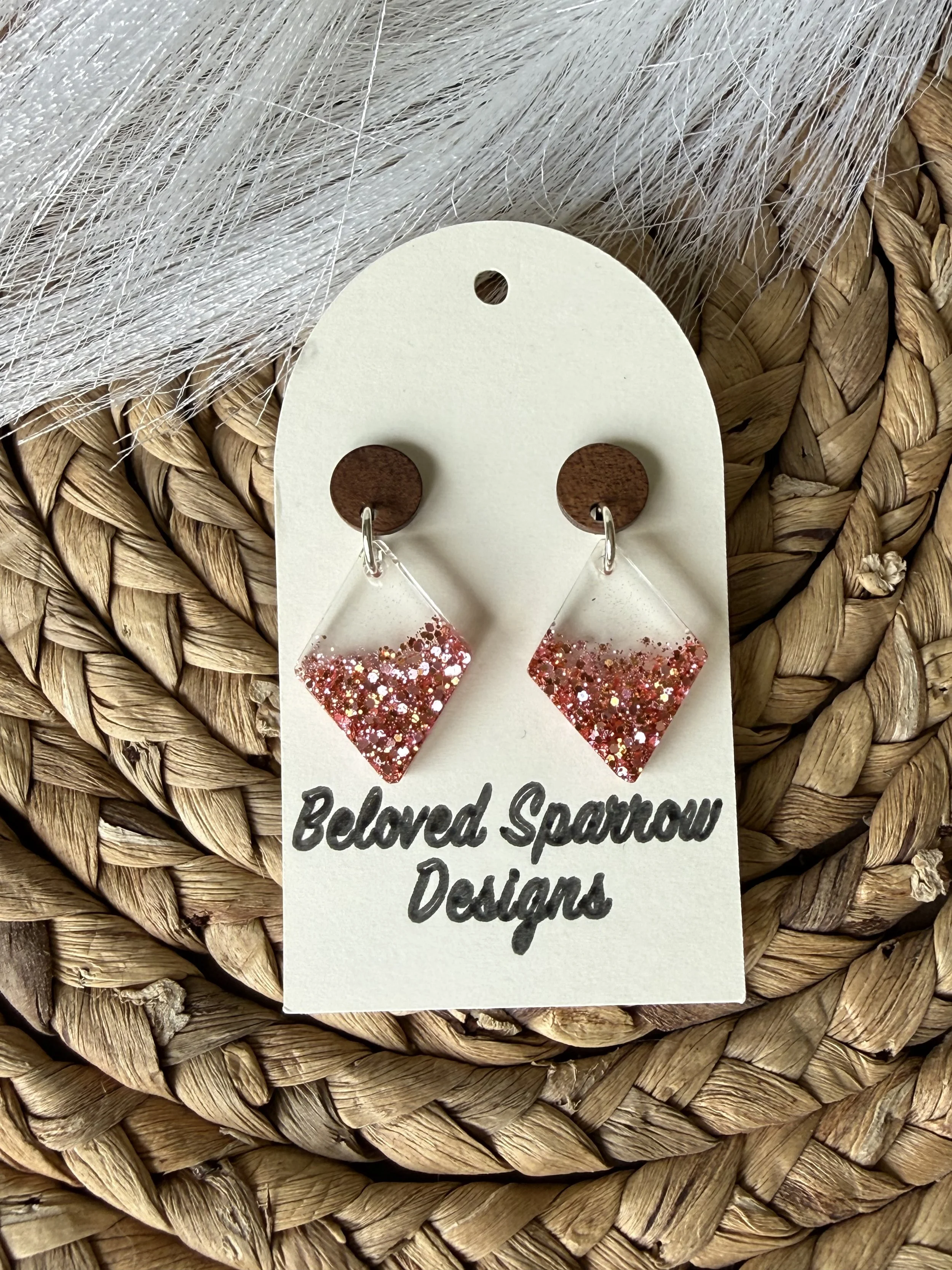 Pink Confetti Dangle