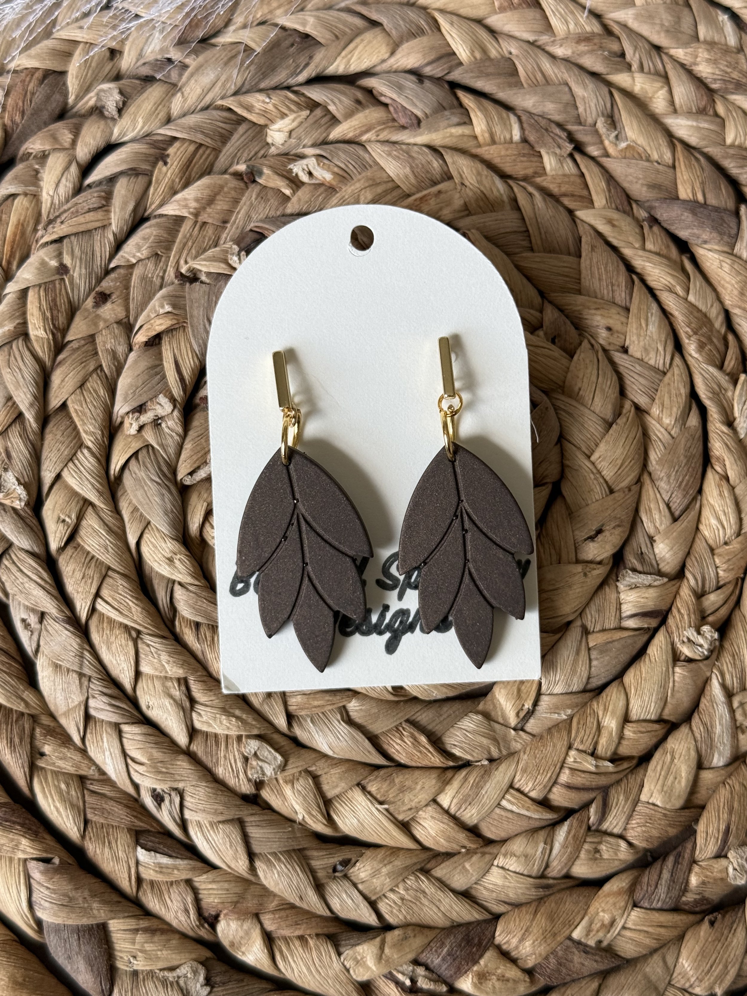 Chocolate Laurel Dangle