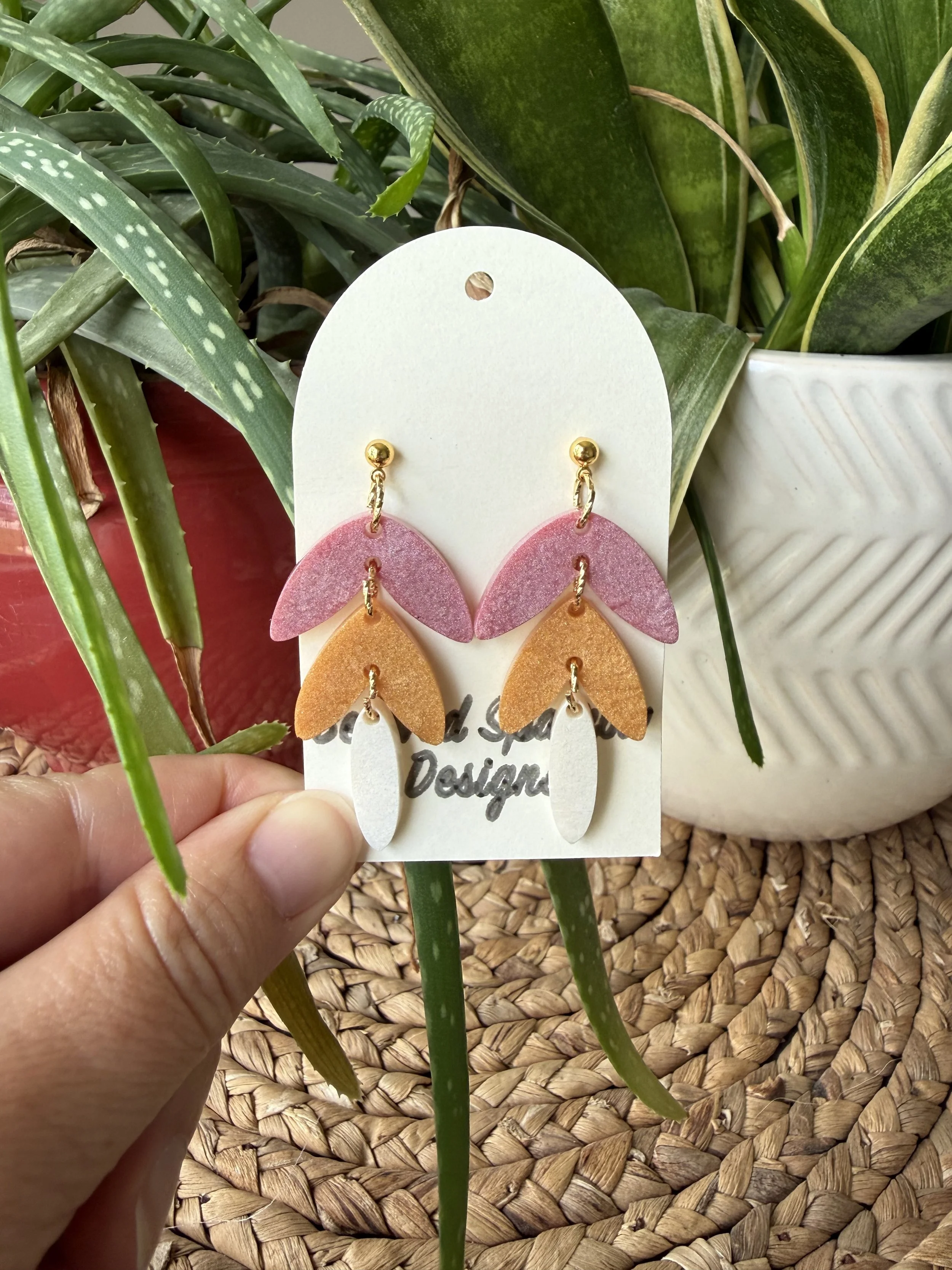 Sunrise Boho Leaf Dangle