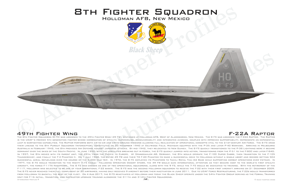 8 FS F-22A
