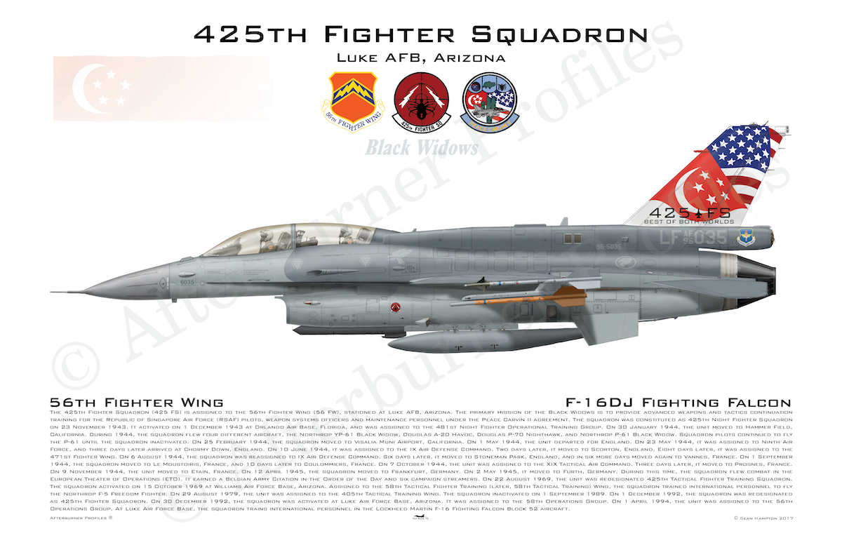 425 FS F-16DJ