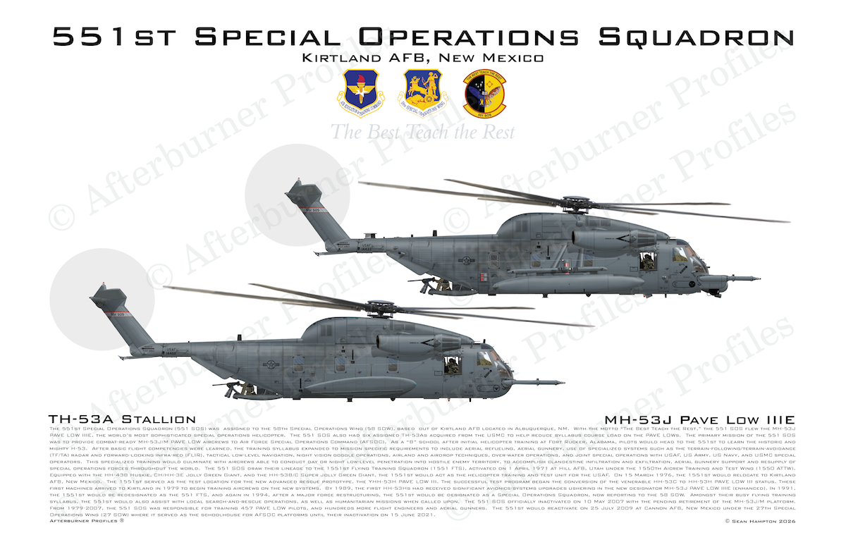 551 SOS MH-53J & TH-53A