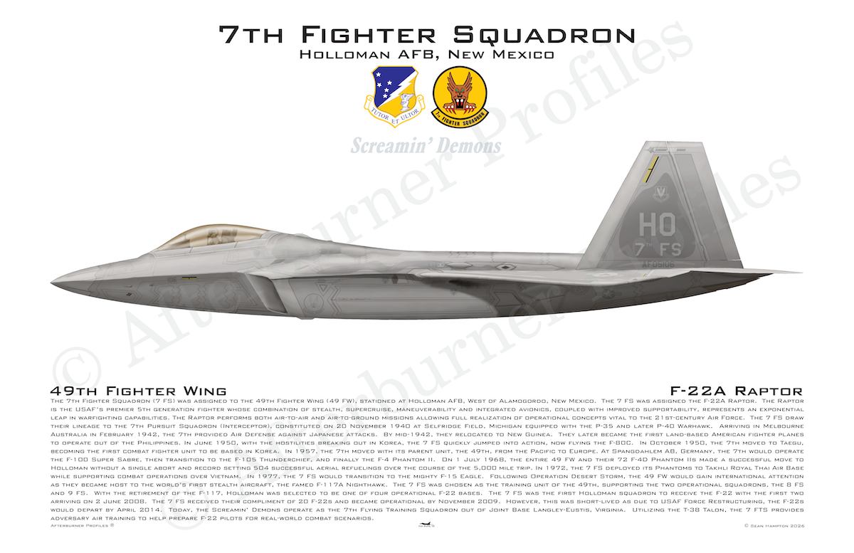 7 FS F-22A