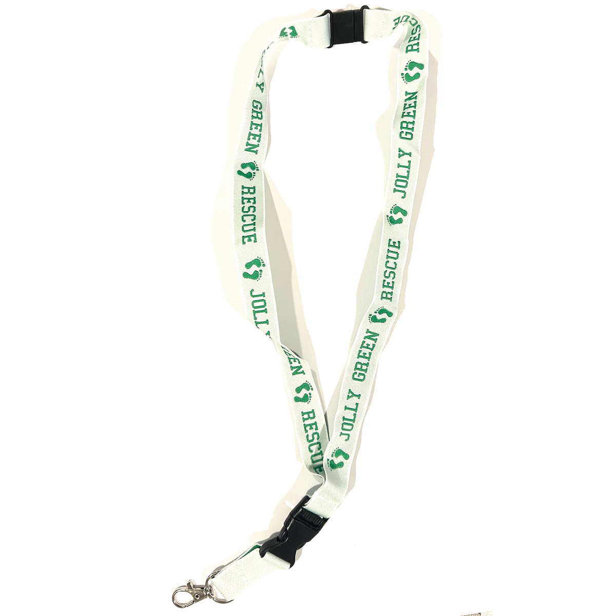 Jolly Green Rescue Lanyard - White