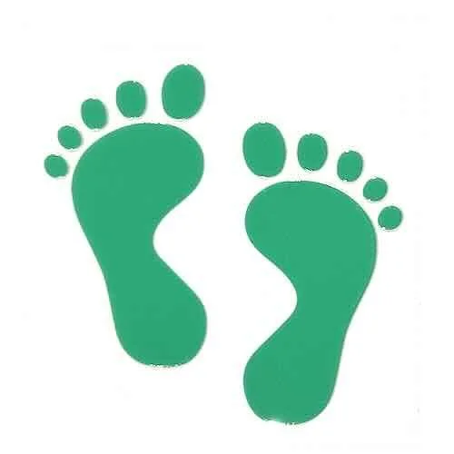 USAF Rescue Green Feet 5-5 Toes