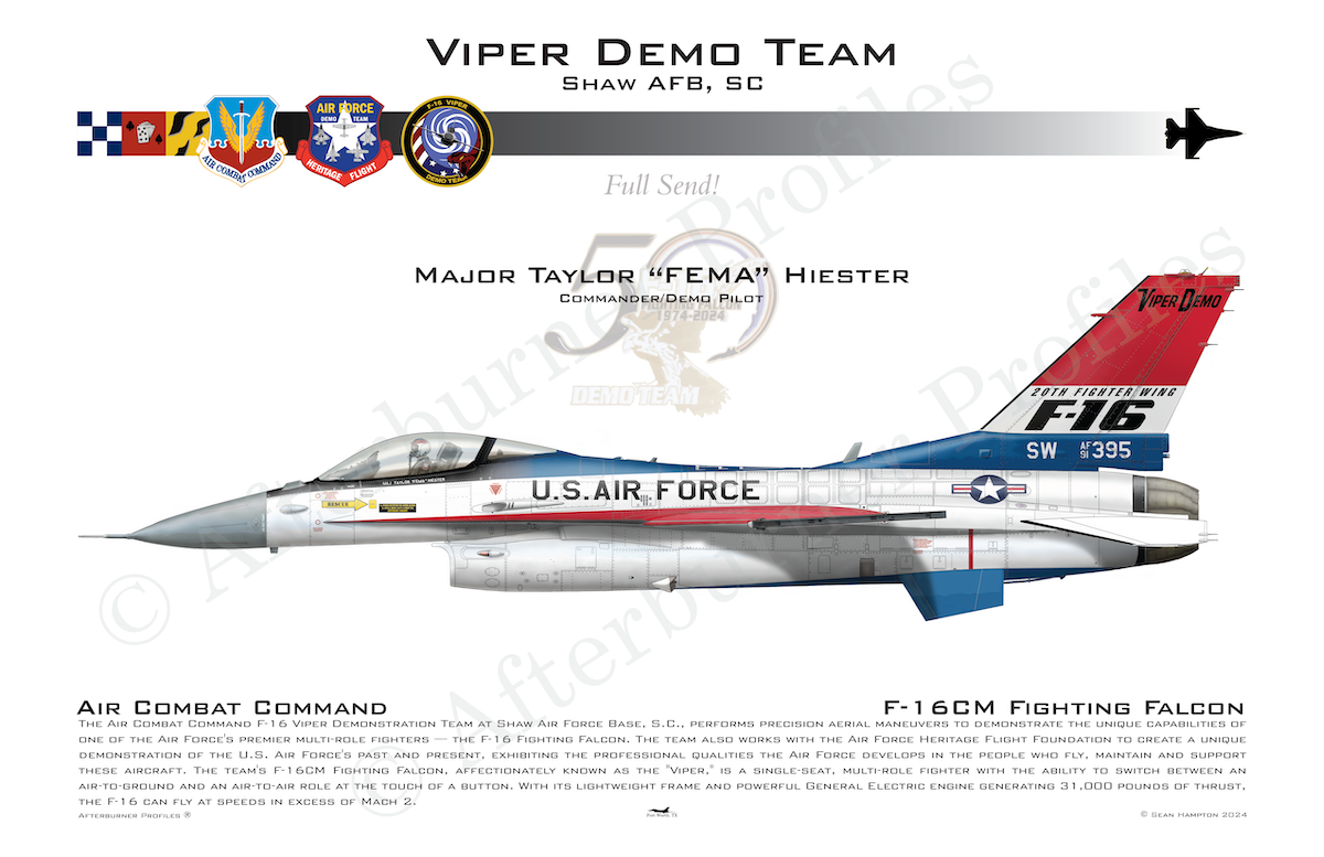 F-16 Viper Demo Team FEMA 2024